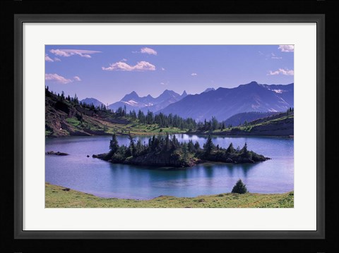 Framed Sunshine Region, Island lake, Banff National Park, Alberta, Canada Print
