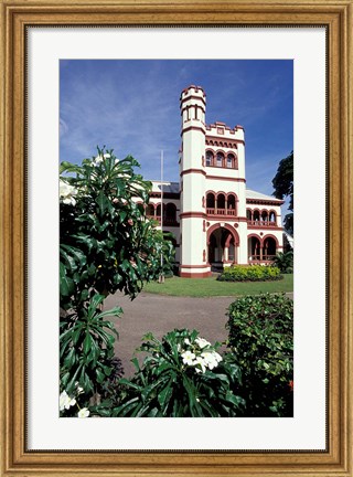 Framed Magnificent Seven Mansions, Port of Spain, Trinidad, Caribbean Print