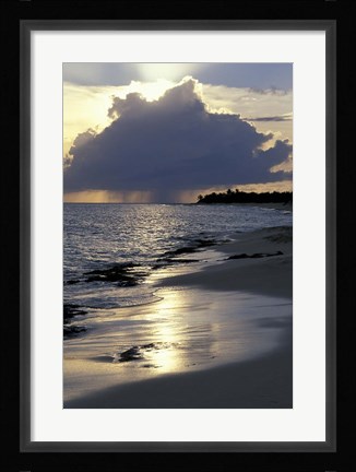 Framed Rouge Beach on St Martin, Caribbean Print