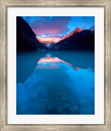 Framed Alberta, Banff NP, Victoria Glacier, Lake Louise Print