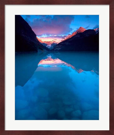 Framed Alberta, Banff NP, Victoria Glacier, Lake Louise Print