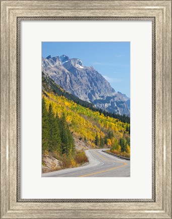 Framed Canada, Alberta, Jasper NP Scenic of The Icefields Parkway Print