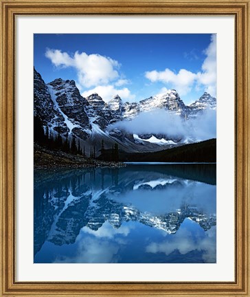 Framed Valley of Ten Peaks, Lake Moraine, Banff National Park, Alberta, Canada Print
