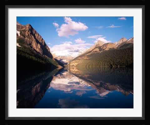 Framed Lake Louise, Mt Victoria, Victoria Glacier, Banff National Park, Alberta, Canada Print