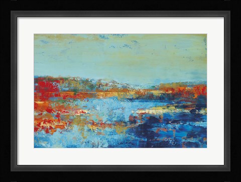 Framed Shoreline Glimmer II Print