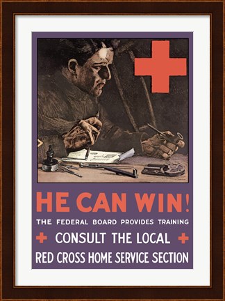 Framed He Can Win! Print