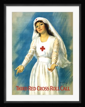 Framed Third Red Cross Roll Call Print