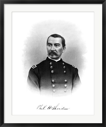 Framed General Philip Sheridan Print