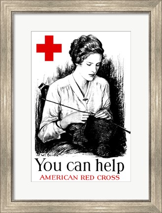 Framed You Can Help - American Red Cross Print