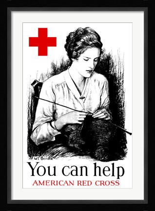 Framed You Can Help - American Red Cross Print