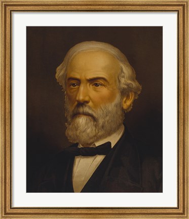Framed General Robert E Lee (Civil War, Color) Print