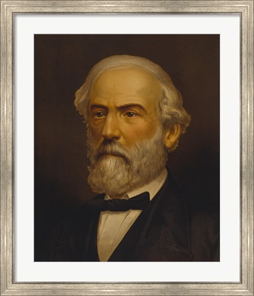 Framed General Robert E Lee (Civil War, Color) Print