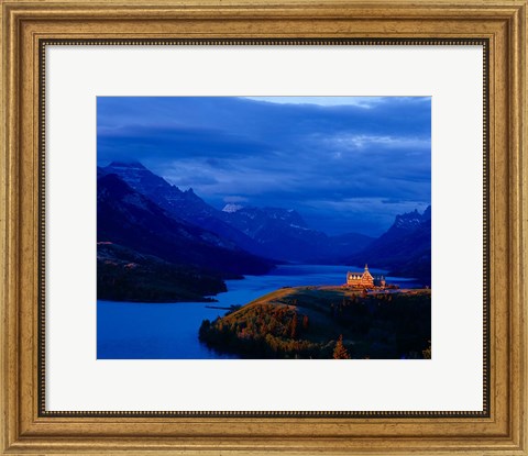 Framed Prince of Wales Hotel, Wateron Lakes National Park, Alberta, Canada Print