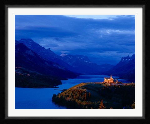 Framed Prince of Wales Hotel, Wateron Lakes National Park, Alberta, Canada Print