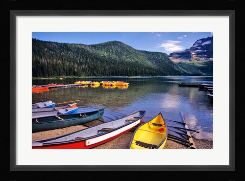 Framed Cameron Creek, Wateron Lakes National Park, Alberta, Canada Print