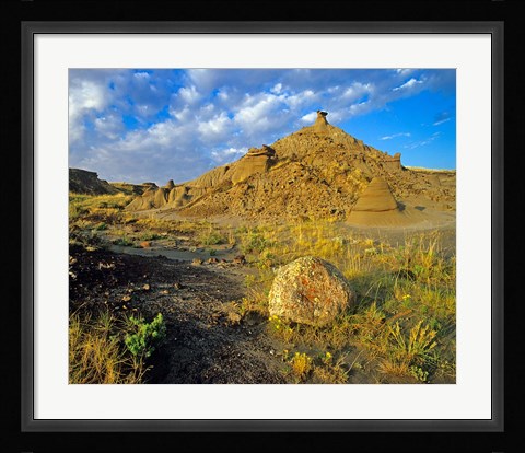 Framed Dinosaur Provincial Park in Alberta, Canada Print