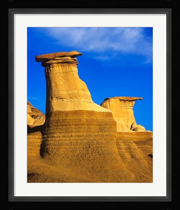 Framed Hoodoos at Drumheller Alberta, Canada Print