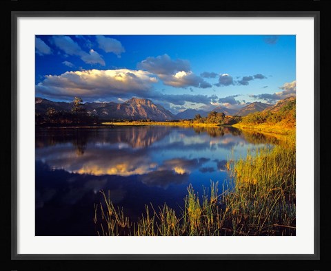 Framed Maskinonge Lake, Waterton Lakes National Park, Alberta Print