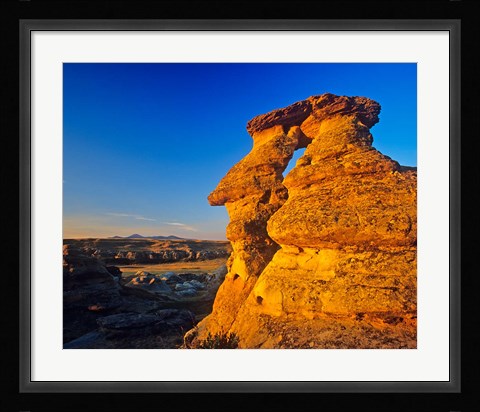 Framed Rock, Milk River, Writing on Stone Park, Alberta Print