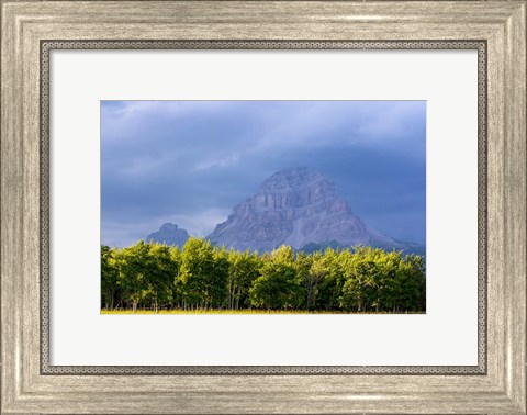 Framed Crowsnest Mountain at Crownest Pass in Alberta, Canada Print