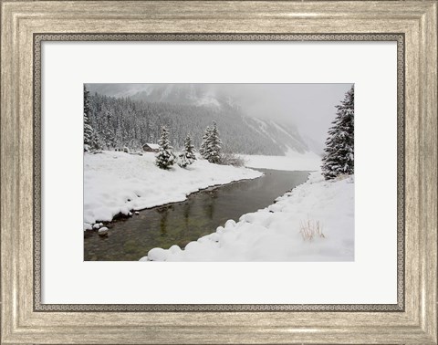 Framed Winter Views Around Lake Louise, Alberta, Canada Print