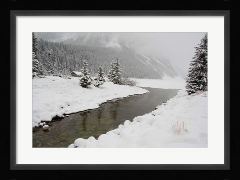 Framed Winter Views Around Lake Louise, Alberta, Canada Print