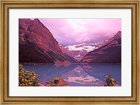 Framed Dawn at Lake Louise, Alberta, Canada Print