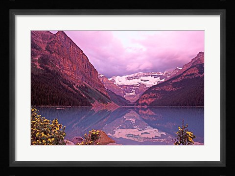 Framed Dawn at Lake Louise, Alberta, Canada Print