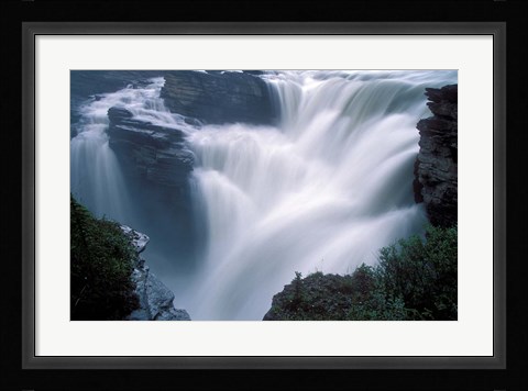 Framed Athabasca Falls in Jasper National Park, Canada Print
