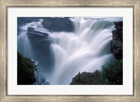 Framed Athabasca Falls in Jasper National Park, Canada Print