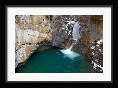 Framed Waterfall, Johnston Canyon, Banff NP, Alberta Print