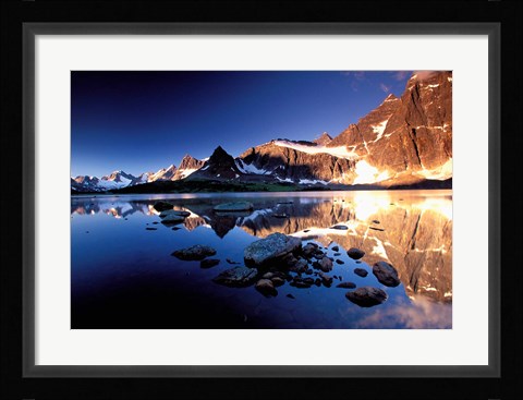 Framed Ramparts, Tanquin Valley, Jasper National Park, Alberta, Canada Print