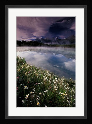 Framed Alberta, Banff National Park Lake Maligne Print