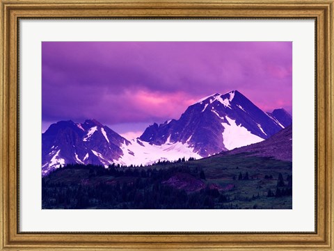 Framed Alberta, Canadian Rockies, Tonquin Valley landscapes Print