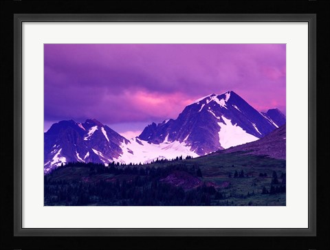 Framed Alberta, Canadian Rockies, Tonquin Valley landscapes Print