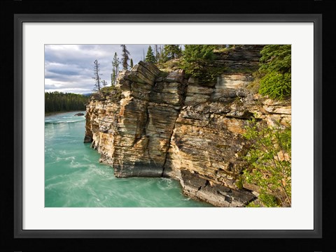 Framed Canada, Alberta, Jasper National Park, Athabasca River Print