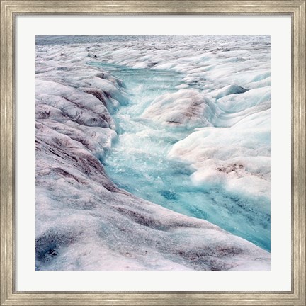 Framed Athabasca Glacier, Columbia Icefields, Alberta Print