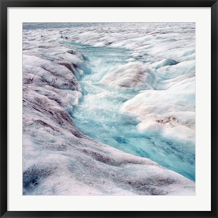 Framed Athabasca Glacier, Columbia Icefields, Alberta Print