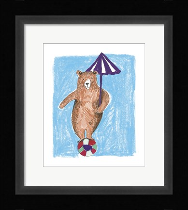 Framed Bear Balance Print