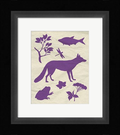 Framed Woodland Creatures I Print