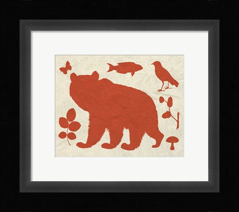 Framed Woodland Creatures III Print
