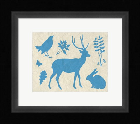 Framed Woodland Creatures IV Print