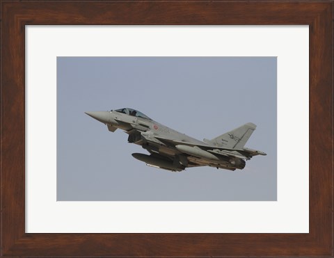 Framed Eurofighter Typhoon of the Italian Air Force taking off Print