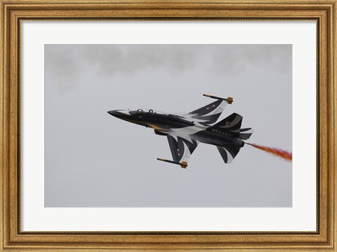 Framed T-50 Golden Eagle from the Republic of Korea Air Force Aerobatic Team Print