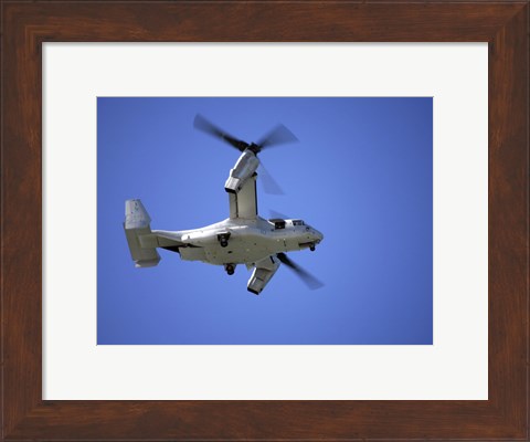 Framed Osprey tiltrotor aircraft in flight Print