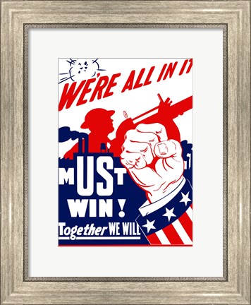 Framed We&#39;re All In It Print