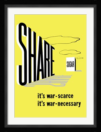 Framed Share Sugar Print