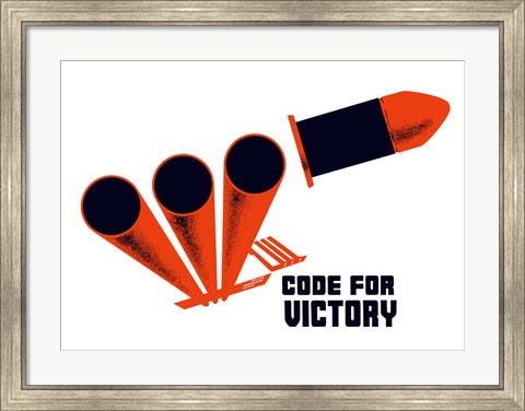 Framed Code for Victory Print