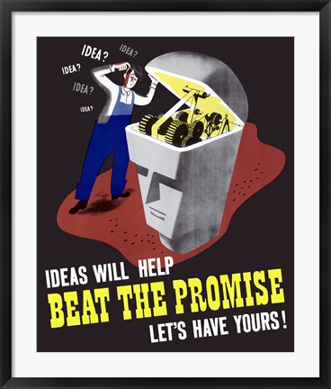 Framed Beat the Promise Print