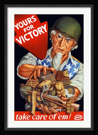 Framed Yours For Victory Print